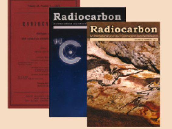 Covers of Radiocarbon, an international journal of cosmogenic isotope research